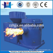 Biomass burning machine biomass pellet burner connect with stove